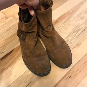 J. Crew Shoes - J.Crew Suede Moto Boots Brown J. Crew Shoes - J.Crew Suede Moto Boots Brown